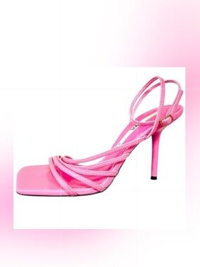 Zara Barbie Pink Strappy Heel Sandals 39